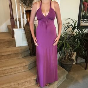 Tart Purple Halter Maxi